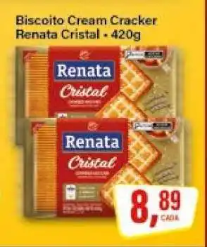 Rede Supermarket Biscoito Cream Cracker Renata Cristal oferta