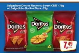 Rede Supermarket Salgadinho Doritos Nacho ou Sweet Chilli ou Salgadinho Doritos Pizza oferta