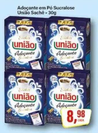 Rede Supermarket Adoçante em Pó Sucralose União Sachê oferta