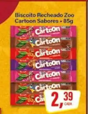 Rede Supermarket Biscoito Recheado Zoo Cartoon Sabores oferta