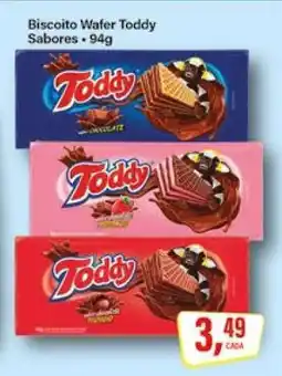 Rede Supermarket Biscoito Wafer Toddy oferta
