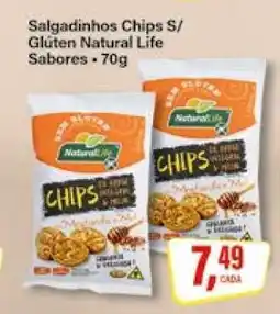 Rede Supermarket Salgadinhos Chips S/ Glúten Natural Life Sabores oferta