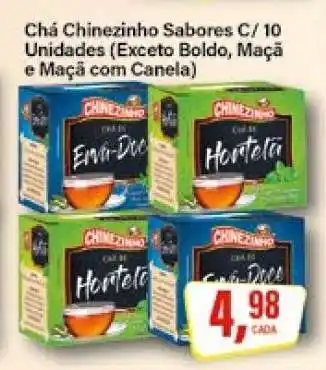Rede Supermarket Chá Chinezinho Sabores C/ 10 Unidades oferta