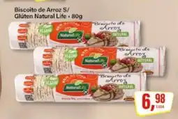 Rede Supermarket Biscoito de Arroz S/ Glúten Natural Life oferta