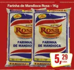 Rede Supermarket Farinha de Mandioca Rosa oferta