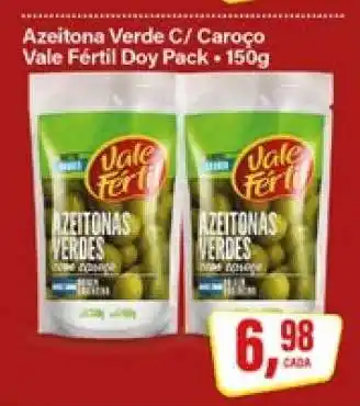 Rede Supermarket Azeitona Verde C/ Caroço Vale Fértil Doy Pack oferta