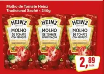 Rede Supermarket Molho de Tomate Heinz Tradicional Sachê oferta