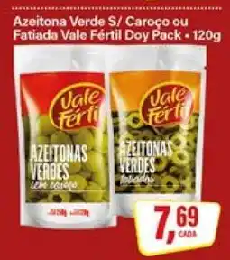 Rede Supermarket Azeitona Verde S/ Caroço ou Fatiada Vale Fértil Doy Pack oferta