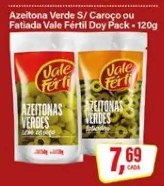 Rede Supermarket Azeitona Verde S/ Caroço ou Fatiada Vale Fértil Doy Pack oferta