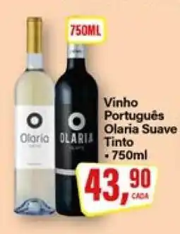 Rede Supermarket Vinho Português Olaria Suave Tinto oferta