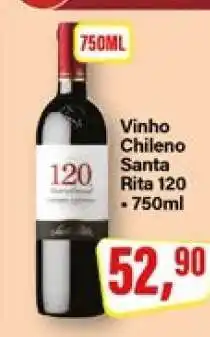 Rede Supermarket Vinho Chileno Santa Rita 120 oferta