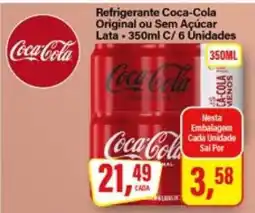 Rede Supermarket Refrigerante Coca-Cola Original ou Sem Açúcar oferta