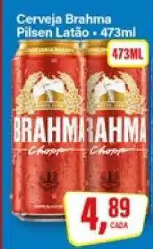 Rede Supermarket Cerveja Brahma Pilsen Latão oferta