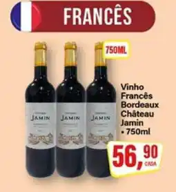Rede Supermarket Vinho Francês Bordeaux Château Jamin oferta