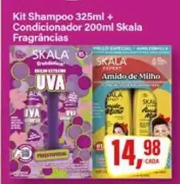 Rede Supermarket Kit Shampoo 325ml + Condicionador 200ml Skala Fragrâncias oferta