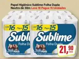 Rede Supermarket Papel Higiênico Sublime Folha Dupla oferta