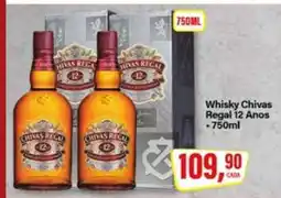 Rede Supermarket Whisky Chivas Regal 12 anos oferta