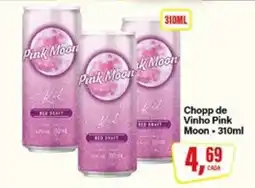 Rede Supermarket Chopp de Vinho Pink Moon - 310ml oferta