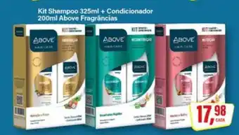 Rede Supermarket Kit Shampoo 325ml + Condicionador 200ml Above Fragrâncias oferta