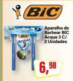 Rede Supermarket Aparelho de Barbear BIC Acqua 3 C/ 2 Unidades oferta
