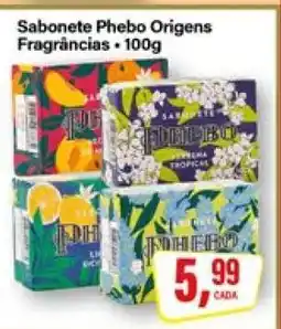 Rede Supermarket Sabonete Phebo Origens oferta