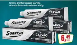 Rede Supermarket Creme Dental Sorriso Carvão Ativado Branco Irresistível oferta