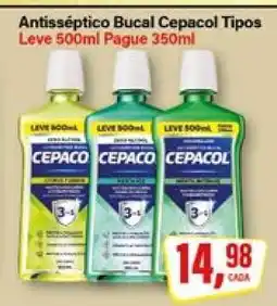 Rede Supermarket Antisséptico Bucal Cepacol Tipos oferta