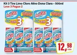 Rede Supermarket Kit 3 Tira Limo Cloro Ativo Dona Clara oferta