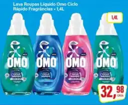 Rede Supermarket Lava Roupas Líquido Omo Ciclo Rápido Fragrâncias oferta