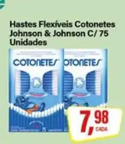 Rede Supermarket Hastes Flexíveis Cotonetes Johnson & Johnson C/ 75 Unidades oferta