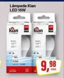 Rede Supermarket Lâmpada Kian LED 15W oferta