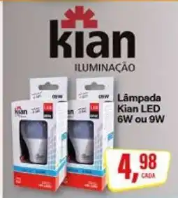 Rede Supermarket Lâmpada Kian LED oferta