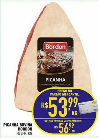 Mercantil Rodrigues Picanha bovina bordon kg oferta