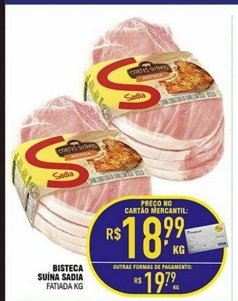 Mercantil Rodrigues Bisteca suina sadia kg oferta