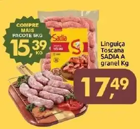 Linguiça Toscana Sadia A granel Kg