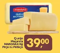 Supermercados Nori Queijo Muçarela Mandaka Kg oferta