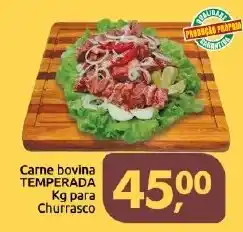 Supermercados Nori Carne bovina temperada kg para churrasco oferta