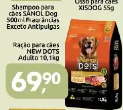 Supermercados Nori Ração para cães new dots adulto oferta