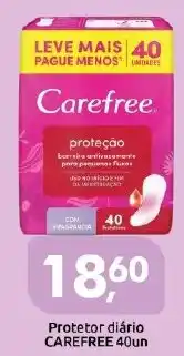 Supermercados Nori Protetor diário carefree 40un oferta