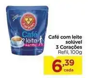 3 corações - café com leite solúvel