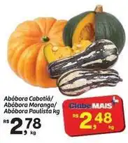 Fort Atacadista Paulista - abóbora cabotiá/ abobora moranga/ abobora oferta