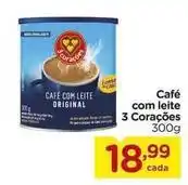 Carrefour 3 corações - café com leite oferta