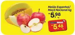 Fort Atacadista Nacional - melao espanhol/ maçã nacional oferta