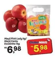 Fort Atacadista Pink - maçã lady kg/ maçã cantu escolinha oferta