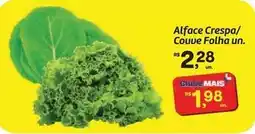 Fort Atacadista Mais - alface crespa/couve folha un oferta