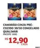 Assaí Atacadista Qualimax - camarão cinza pré- cozido 30/50 congelado oferta