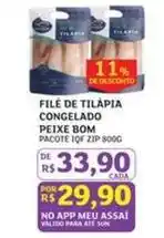 Assaí Atacadista Bom - file de tilapia congelado peixe oferta