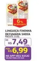 Assaí Atacadista Sadia - linguiça fininha defumada oferta