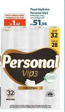 Sam's Club Personal vip - papel higiénico oferta