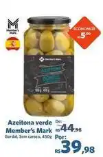 Sam's Club Member's mark - azeitona verde oferta